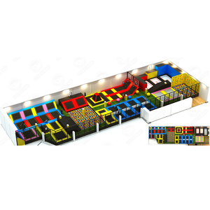 Aire de jeux intérieure commerciale pour enfants, trampoline de fitness de grande taille en acier galvanisé, lit de saut à l'élastique - Product Image 3