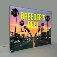 Boîte à lumière publicitaire rétroéclairée sans outil, 10x8, en aluminium SEG, pour salon professionnel