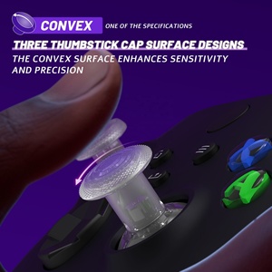 EXtremeRate - Palancas de Mando Intercambiables ThumbsGear V3 Transparentes y Ajustables en Altura para Control de Xbox Series X S - Product Image 4