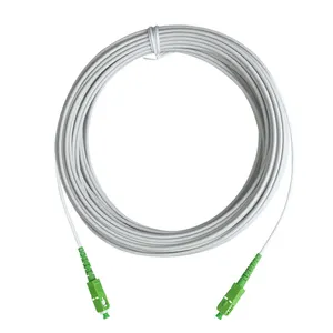 2.0MM 3.0MM SC APC UPC OS2 Single Mode Simplex White Cable 1m 2m 5m G657A1 LSZH Indoor Outdoor Armored Patch Cord