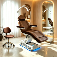 Fauteuil de Luxe Électrique 4CE pour Spa, Salon, Épilation, Soins Médicaux, Esthétique, Visage, Cils, Lit de Beauté, Table de Massage