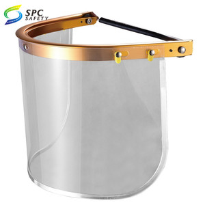 <span class=keywords><strong>Casque</strong></span> industriel transparent <span class=keywords><strong>anti</strong></span>-éclaboussures monté sur support en aluminium protection faciale de protection visière pour <span class=keywords><strong>casque</strong></span> dur - Product Image 5