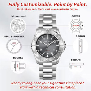 Usine de montres personnalisées ODM OEM <span class=keywords><strong>Montre</strong></span> mécanique haut de gamme S11 42mm Acier 304L Cadran soleil ou martelé Mouvement 8215 - Product Image 2