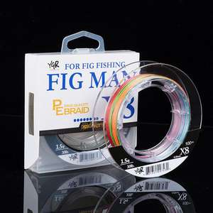 Línea de Pesca Trenzada Ygr 100m X8 0.20mm 30lb Alta Resistencia Verde Fluorescente Iridiscente - Product Image 3