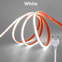 Ruban LED COB étanche IP65 AC220V, 240 LED par mètre, découpe toutes les 10 cm, 3000K 4000K 6000K, lampe flexible pour la maison