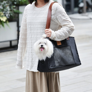 Özel logo nefes hava Mesh evcil hayvan taşıyıcı köpek seyahat çantası şık açık og taşıyıcı kedi taşıyıcı çanta - Product Image 4