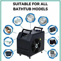 Bain de glace portable à ozone avec WiFi, refroidisseur de bain de glace 1,5 CV avec compresseur, double filtre caché, télécommande