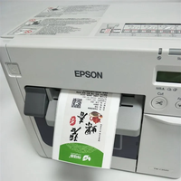 Für Epson TM-C3520 Rollen-Barcode-Etikettendrucker Selbstklebend/PVC/Etikettenaufkleber Farbstoff 4-Farben-Rollenetikettenaufkleber Druck- und Schneideplotter