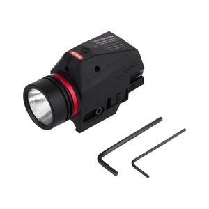Mzj Optics torcia tattica in alluminio <span class=keywords><strong>150</strong></span> lumen torcia da caccia laser rossa a LED bianca - Product Image 1