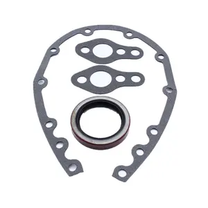 Front Timing Chain Cover Gasket W/ Seal for Chevy SBC for 283 305 327 350 383 400 Engines Part of Timing Chain Kit & Accessories
