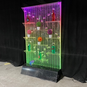 Cloison de séparation de pièce en acrylique avec lumière LED, décoration de salle de banquet, hôtel, restaurant, mur à bulles d'eau - Product Image 5