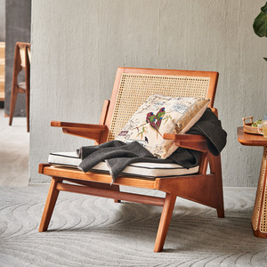 Ensemble de canapés sectionnels en rotin avec coussins moelleux inclinables, tressage en canne naturelle pour appartements, hôtels et espaces de vie - Product Image 3