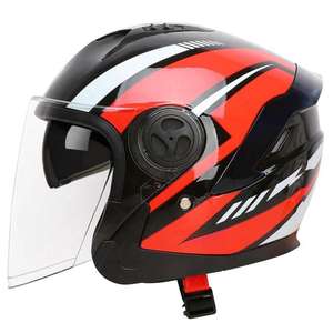 <span class=keywords><strong>Casque</strong></span> de moto tout-terrain ABS 3/4 unisexe, <span class=keywords><strong>casque</strong></span> de <span class=keywords><strong>scooter</strong></span> <span class=keywords><strong>modulable</strong></span> à visière relevable, protection de la tête – Offre Spéciale - Product Image 1
