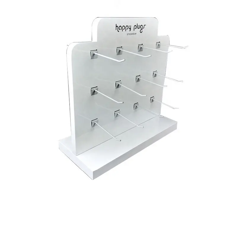 Custom Acrylic Rotating Earring Display Stand Jewelry Display Rack With Hooks Jewelry Store products card Display Rack