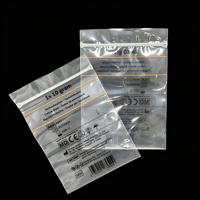 Sac de rangement pour petits bijoux, montres et colliers, réutilisable, transparent givré, imperméable, imprimé en héliogravure, avec fermeture éclair coulissante, taille personnalisable