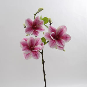 D-MG001 fleurs décoratives artificielles blanc rose magnolia vraies fleurs au toucher pour décoration <span class=keywords><strong>de</strong></span> mariage <span class=keywords><strong>centre</strong></span> <span class=keywords><strong>de</strong></span> <span class=keywords><strong>table</strong></span> - Product Image 6