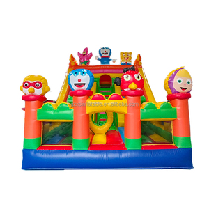 Chất Lượng Hàng Đầu Trượt Đồ Chơi Nhà Chơi Nhà Thời Gian Miễn Phí Vui Vẻ Thương Mại PVC Phim Hoạt Hình Khô Inflatable <span class=keywords><strong>Slide</strong></span> Cho Trẻ Em - Product Image 1