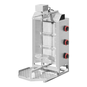 Máquina de proceso de alimentos de Oriente Medio Hotel Restaurante Gryos Kabab Doner BBQ Grill Outdoor 3 Infrared Gas Shawama Machine - Product Image 4