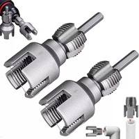 Accessoires de perceuse électrique en acier à grande vitesse de CR-V de dureté élevée pour l'outil de filetage de tuyau de filetage de tuyau avec adaptateur
