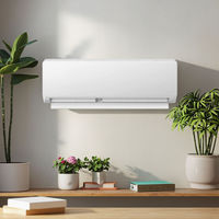 Aire Acondicionado de Pared de Frecuencia Fija, Nuevo y en Oferta, Estilo Simple, 9000 BTU, Enchufe Estadounidense, Alimentación CC/CA, Uso Doméstico