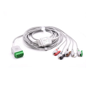 <span class=keywords><strong>Ge</strong></span> Marquette Dash Serie 11 Pins Connector Ecg Kabel Met Leadwires 5 Leads Ecg Grabber Aha Latex Vrij Voor Patiënt Monitors - Product Image 6