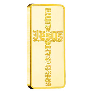 Đồng xu Cơ đốc giáo mạ Vàng Jesus Station of The Cross Passion lưu niệm thanh vàng comemmorative đồng xu sưu tầm - Product Image 6