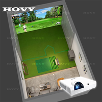 Simulateur de golf à domicile HOVY, écran 3D, analyseur de swing, moniteur de lancement, intérieur, hiver