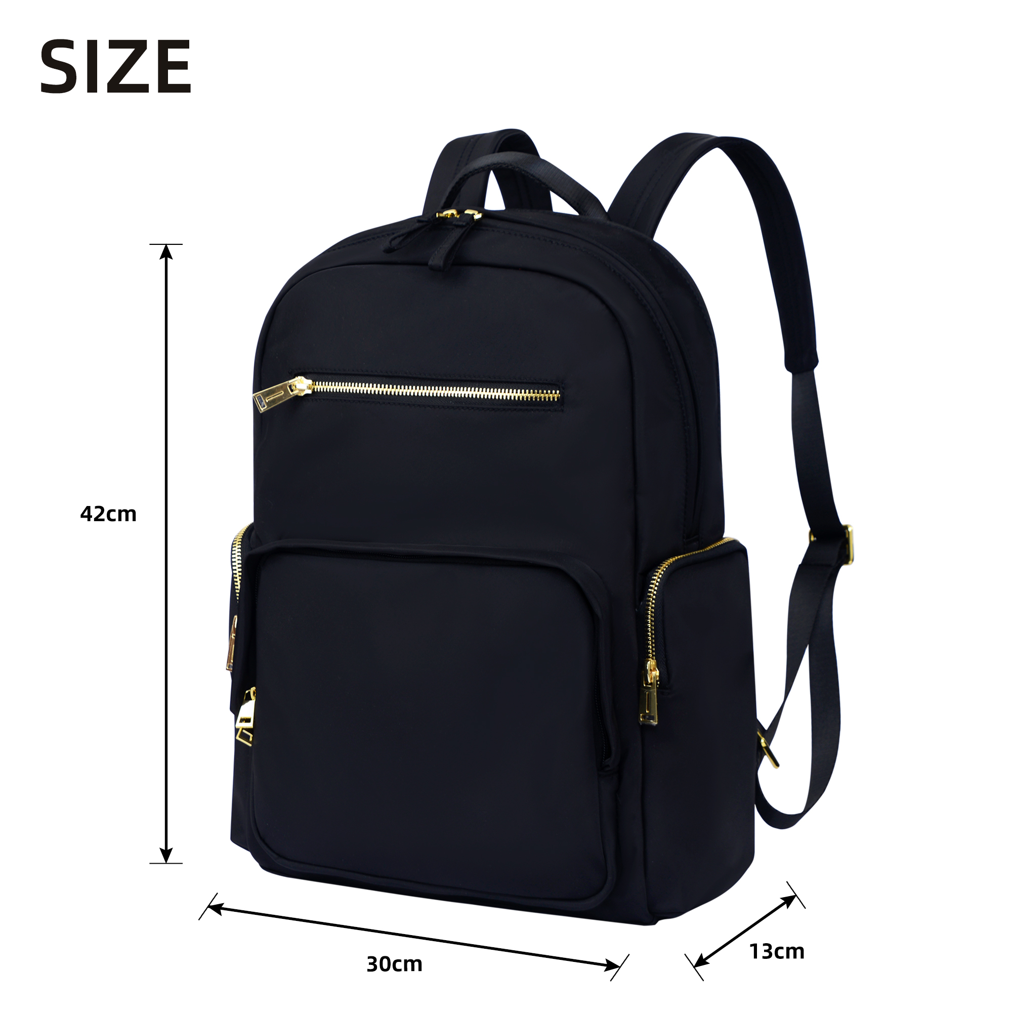Waterproof RFID Zipper Anti-Theft Oxford Laptop Backpack
