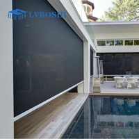 Toldo Enrollable Eléctrico Vertical Personalizado, Impermeable, para Exteriores, con Pantalla de Aluminio, Protección UV, con Sistema de Cremallera y Wi-Fi