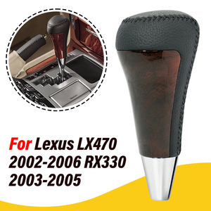 DPXF Gear Shift Knob Wood Grain Leather Ergonomic For Lexus Car <b>Interior</b> <b>Accessory</b> - Product Image 4