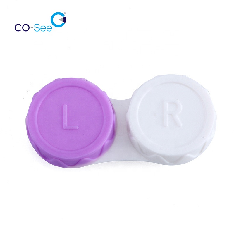 Цветной милый Футляр для контактных линз, объемный футляр, контейнер для хранения, набор для отмачивания