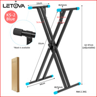 Support de clavier flexible réglable et durable Letova KS-2 pour piano