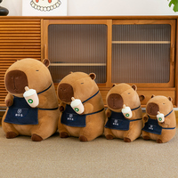 Peluche Super Douce Série Capybara, Jouet en Peluche Anime, Multi-capybara Vache Cheval Chef, Poupée Personnalisable, Oreiller pour Enfants, Cadeau en Coton PP