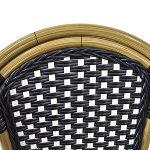 Silla de Ratán Moderna y Cómoda para Exteriores, Apilable, para Sala de Estar, <span class=keywords><strong>Restaurante</strong></span>, Cafetería, Bar, Eventos, Muebles de Ocio CASA <span class=keywords><strong>CARLOS</strong></span> 1 Año - Product Image 4