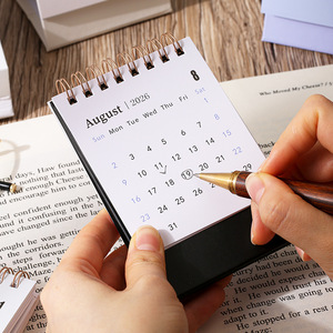 <span class=keywords><strong>Calendario</strong></span> da Tavolo Mini 2026 con Foglia d'Oro, Spirale, Mensile, per Ufficio, Casa, Scuola, Planner, Regali Aziendali Personalizzati - Product Image 4