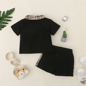 Ensemble de vêtements d'été pour garçons, haut en coton décontracté, Short pour enfant en bas âge, vêtements pour enfants, manches courtes, tenue pour bébé garçon - Product Image 5