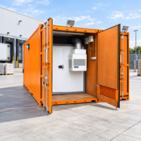 Conteneur frigorifique solaire homologué ISO, conteneur de stockage frigorifique de 20 pieds pour la chaîne du froid d'urgence dans les zones éloignées