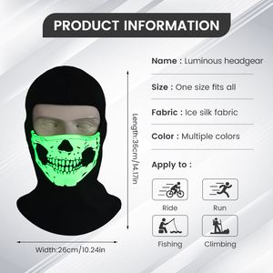 Nouveau style unisexe, <span class=keywords><strong>masque</strong></span> intégral à 1 ou 2 trous, <span class=keywords><strong>masque</strong></span> de personnage de cosplay, fête amusante, couvre-chef lumineux, cagoule, bonnet de <span class=keywords><strong>ski</strong></span> - Product Image 5