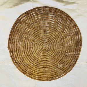 Eco Friendly Natural High Quality Rattan Coasters Bowl Pad Handmade <b>Placemats</b> Natural, <b>Round</b> Woven <b>Placemat</b> Supplier From BD - Product Image 1