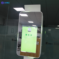 Photomaton portable à écran tactile de 21,5 pouces avec miroir, appareil photo reflex numérique, flash, lumière intelligente RVB, photomaton professionnel avec étagère pour imprimante