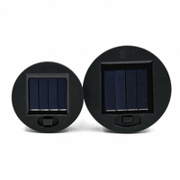 Lampe solaire à LED effet flamme, lumière ambrée vacillante, alimentée par l'énergie solaire, deux tailles, interrupteur marche/arrêt, pour pelouse, allée, patio, extérieur