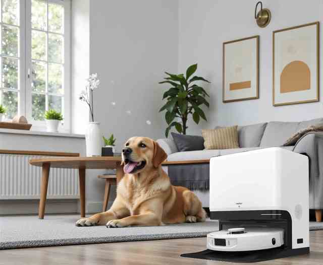 pet-friendly robot vaccum LDS laser navigation with real-time video camera for multiple-cat families