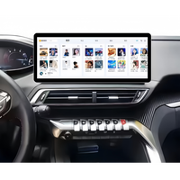 Reproductor Multimedia de DVD Estéreo para Auto con Pantalla Táctil Android de 12.3 Pulgadas y CarPlay para Peugeot 3008 4008 5008 2017-2020