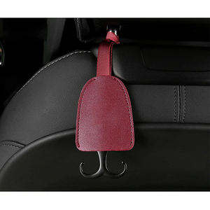 Ganchos de Cuero PU para Asiento de Coche, Gancho de Almacenamiento para Reposacabezas, Ganchos de Cuero Resistentes para Coche - Product Image 1