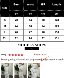 Vestido a la moda para mujer Bandeau fruncido con volantes y dobladillo en capas, <span class=keywords><strong>envío</strong></span> directo, venta al por mayor y minorista - Product Image 2