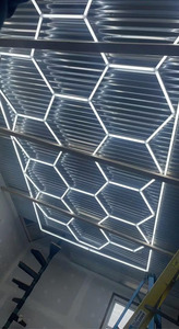 Panneaux muraux LED personnalisés avec modules hexagonaux pour l'éclairage d'appoint de bureau - Product Image 6