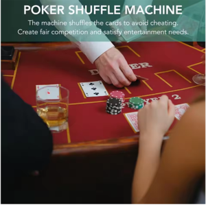 Rareidel Mélangeur <span class=keywords><strong>de</strong></span> cartes électrique pour casino, distributeur automatique <span class=keywords><strong>de</strong></span> cartes à 2 jeux pour jeux <span class=keywords><strong>de</strong></span> cartes à domicile <span class=keywords><strong>UNO</strong></span> Texas Hold'em, alimenté par batterie - Product Image 3