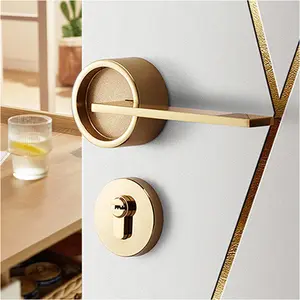 Set di lucchetti con maniglia rotonda di lusso adatto per serrature in legno