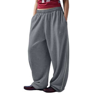 <span class=keywords><strong>Pantaloni</strong></span> da <span class=keywords><strong>donna</strong></span> grigi a gamba larga, vestibilità ampia, <span class=keywords><strong>con</strong></span> <span class=keywords><strong>elastico</strong></span> <span class=keywords><strong>in</strong></span> <span class=keywords><strong>vita</strong></span>, lunghi e comodi - Product Image 1