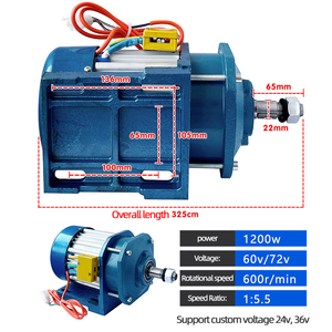 Hiệu quả cao 1200W 48V 60V 72V điện DC BLDC giữa gắn động cơ 1500W 1800W không chổi than DC động cơ cho động cơ xe <span class=keywords><strong>mini</strong></span> - Product Image 3